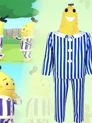 XYYEA Halloween Character Adult Cosplay Costumes Pajamas Bananaman Costumes