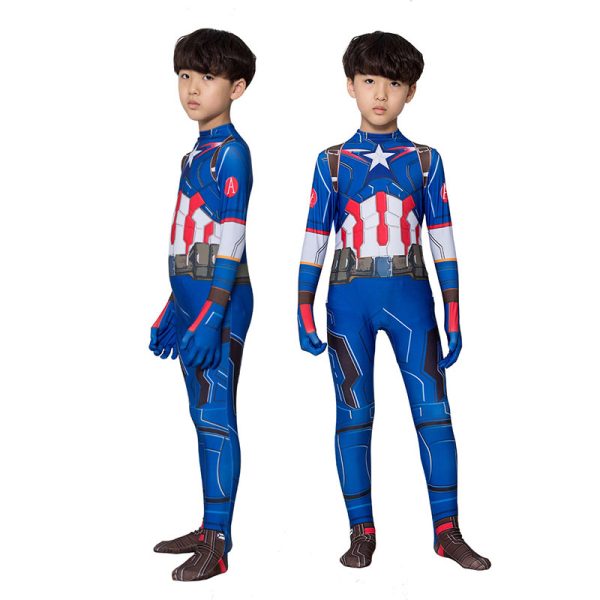 3 XYYEA Kids&men America Tv&movie Captain America bodysuit cosplay costume