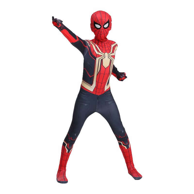 XYYEA Halloween Spider-Man Jumpsuit with Zipper Sets Superhero TV & Movie Costumes