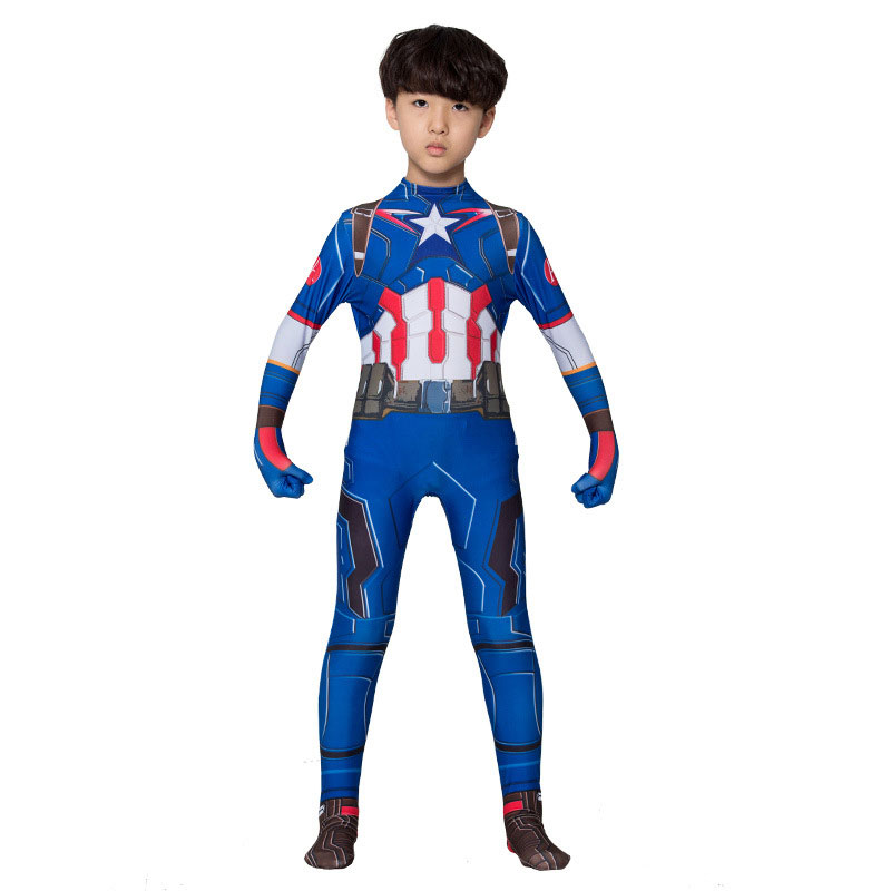 XYYEA Kids&men America Tv&movie Captain America bodysuit cosplay costume