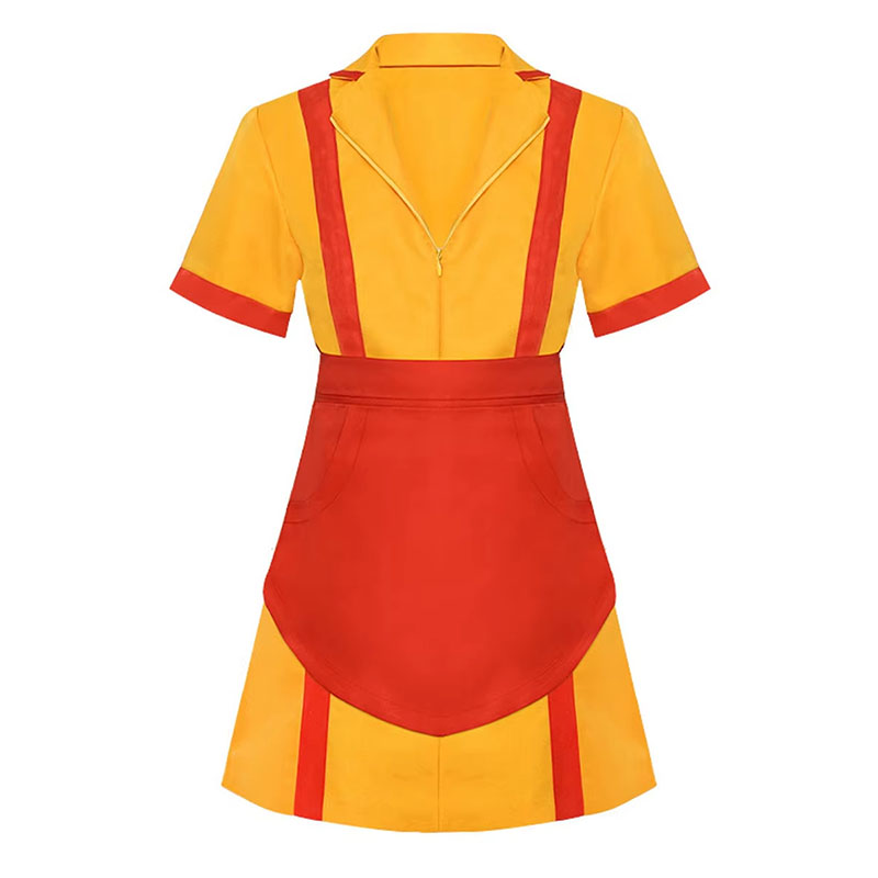 XYYEA Woman Movies Dress Costumes Two Broke Girls Cosplay Halloween Costume