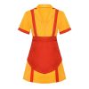 XYYEA Woman Movies Dress Costumes Two Broke Girls Cosplay Halloween Costume