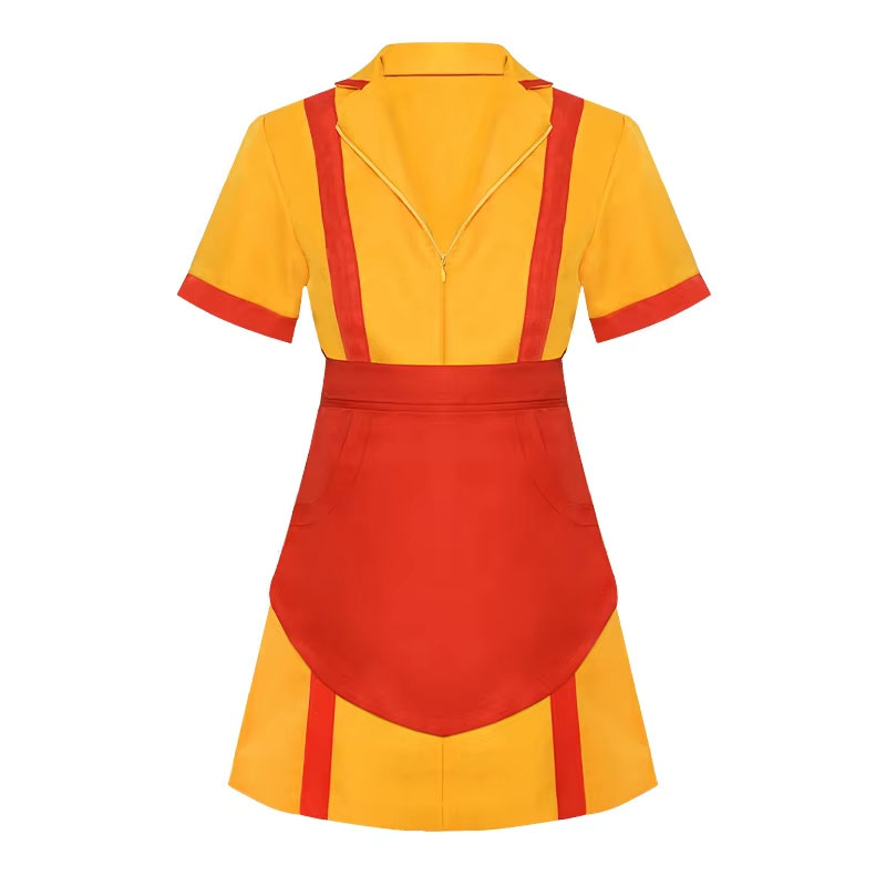 XYYEA Woman Movies Dress Costumes Two Broke Girls Cosplay Halloween Costume