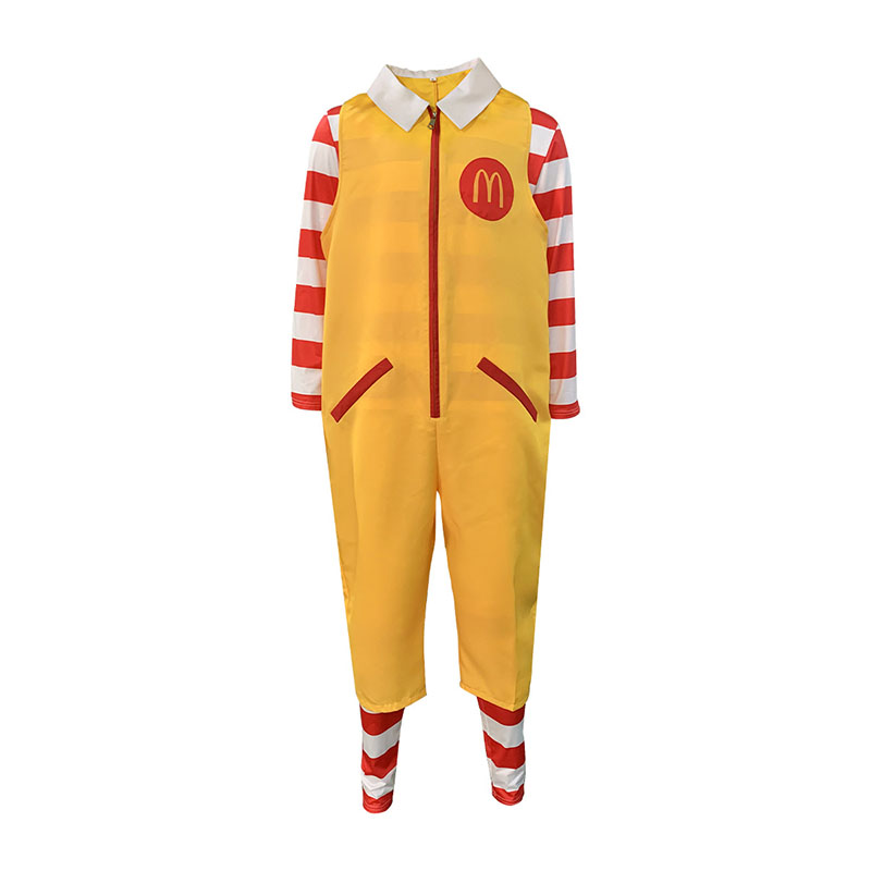 XYYEA Halloween Suit Vintage Ronald McDonald Costume Masquerade Clown Cosplay Costumes