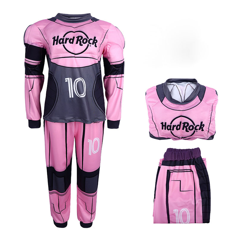 XYYEA Funny Stage Performance Costume Rugby Player Cosplay Muscle Man Cosplay