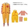 XYYEA Halloween Suit Vintage Ronald McDonald Costume Masquerade Clown Cosplay Costumes
