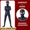 XYYEA TV Movie Costumes Black Spider man Adult and Children Jumpsuit Costumes