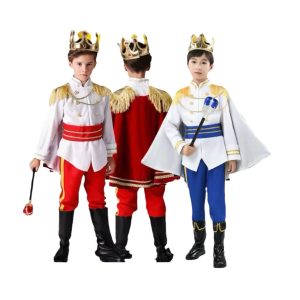 XYYEA Halloween Costumes For Kids Boy's Prince Role Play Cosplay Clothing with Accessories