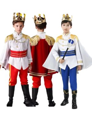 XYYEA Halloween Costumes For Kids Boy's Prince Role Play Cosplay Clothing with Accessories