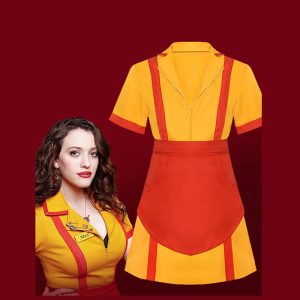 XYYEA Woman Movies Dress Costumes Two Broke Girls Cosplay Halloween Costume