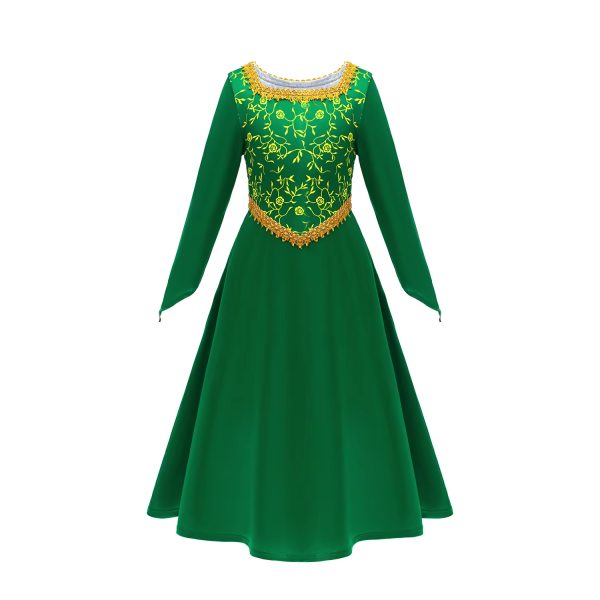 Main-02 XYYEA Carnival Costume Anime Monster Shrek Cosplay Costume Princess Fiona Girl Princess Dress
