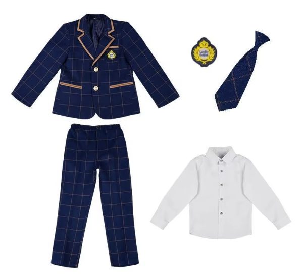 Main-03 XYYEA British Style Primary School Uniforms Class Uniform Plaid Kindergarten Uniforms