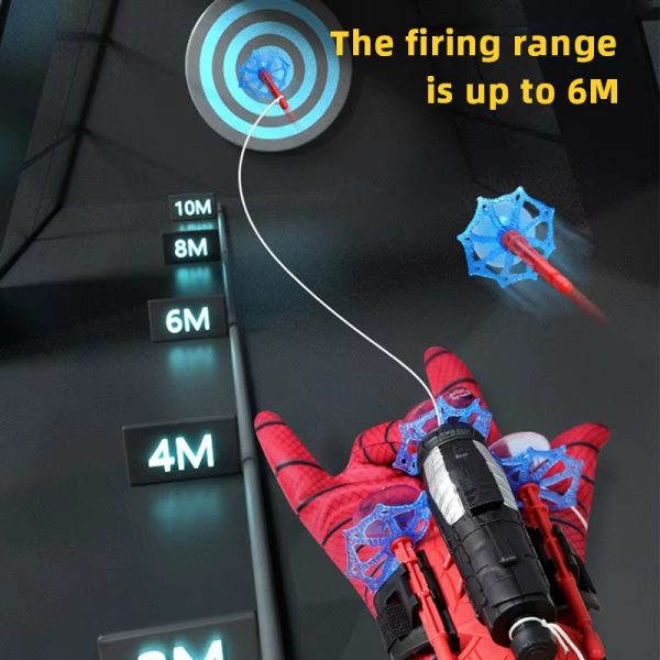 Main-04 Super Hero Spider Man Toys Pretend Bow And Arrow Launcher Web Shooter