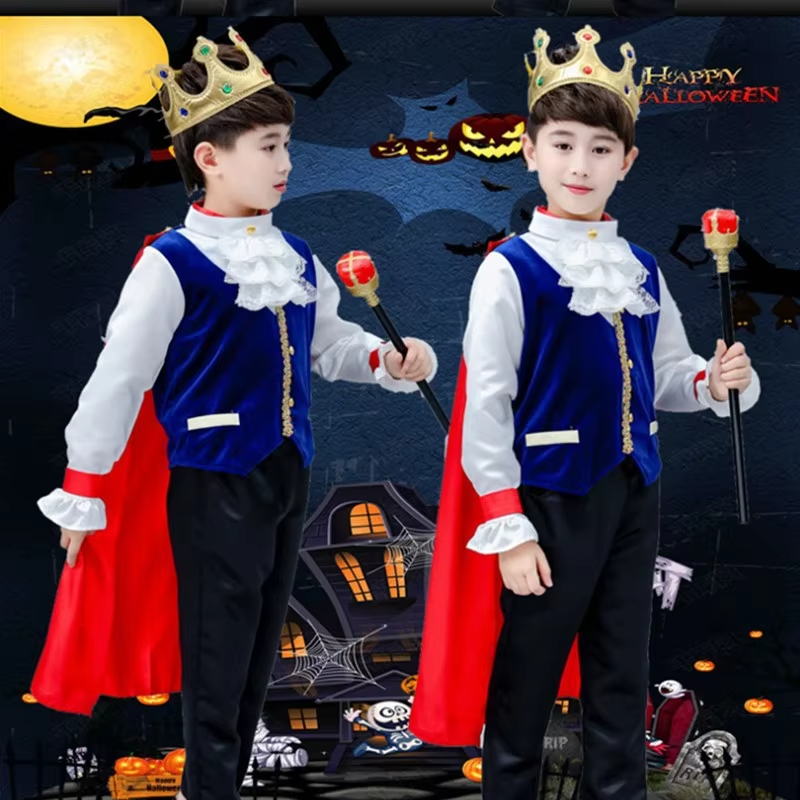 XYYEA Halloween Costumes For Kids Boy's Prince Role Play Cosplay Clothing with Accessories