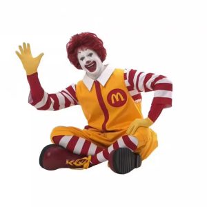XYYEA Halloween Suit Vintage Ronald McDonald Costume Masquerade Clown Cosplay Costumes