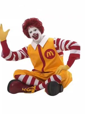 XYYEA Halloween Suit Vintage Ronald McDonald Costume Masquerade Clown Cosplay Costumes