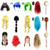 Carnival Halloween Birthday Party Cosplay Wig Elsa Anna Moana Rapunzel Hair Cosplay