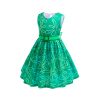 Inside Out 2 Disgust Costume Girls Halloween Cosplay Princess Party Fancy Wig Scarf Belt Outfits