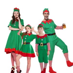 XYYEA Christmas Elf Costume Festival Santa Clause for Girls Children Fancy Dress Xmas Party