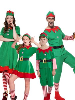XYYEA Christmas Elf Costume Festival Santa Clause for Girls Children Fancy Dress Xmas Party