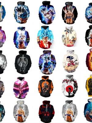 XYYEA Dragon Son Goku Vegeta DBZ Ball Cartoon Character Cosplay Anime Hoodie