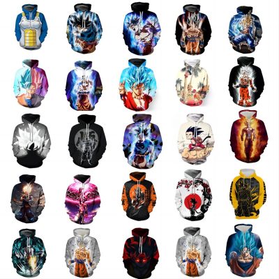 XYYEA Dragon Son Goku Vegeta DBZ Ball Cartoon Character Cosplay Anime Hoodie