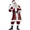 XYYEA Deluxe Velvet Xmas Adult Cosplay Costume Christmas Party Outfit Santa Claus Costume