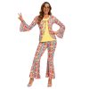 XYYEA Adult Halloween Costumes 70's Halloween Couple Outfit Retro Hippie Disco Costumes