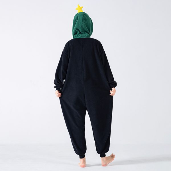 XYYEA Polar fleece Christmas tree one-piece pajamas cartoon anime adult Animal onesies