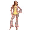 XYYEA Adult Halloween Costumes 70's Halloween Couple Outfit Retro Hippie Disco Costumes
