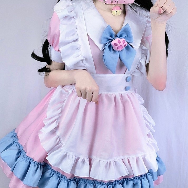 XYYEA Cute Maid Costume Cosplay Hand Game Red Wine Costume Lolita Anime Cosplay