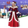 XYYEA Deluxe Velvet Xmas Adult Cosplay Costume Christmas Party Outfit Santa Claus Costume