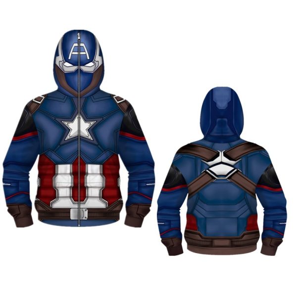 XYYEA Spiderman Zipper Hooded Miles Morales Costume Amazing Spider man Hoodie