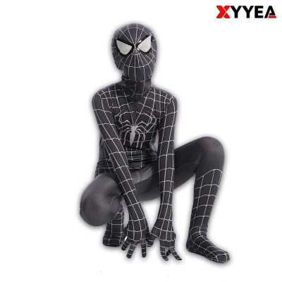 未标题-2 XYYEA TV Movie Costumes Black Spider man Adult and Children Jumpsuit Costumes
