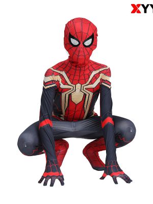 XYYEA Halloween Spider-Man Jumpsuit with Zipper Sets Superhero TV & Movie Costumes
