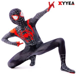 XYYEA Superhero Bodysuit Spandex Kids Spider Man Cartoon Character Movie Anime TV Costumes