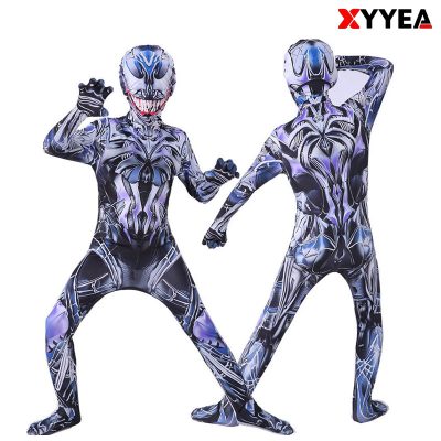 XYYEA Colorful Venom Bodysuit Cosplay Costume