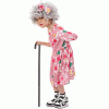 XYYEA Children's Day Party Costume Grandma Old Man Cosplay Costume