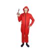 XYYEA The House of Paper Halloween Cosplay Costume Red Jumpsuit for Adults
