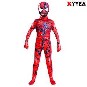 XYYEA Red Venom Bodysuit Cosplay Costume
