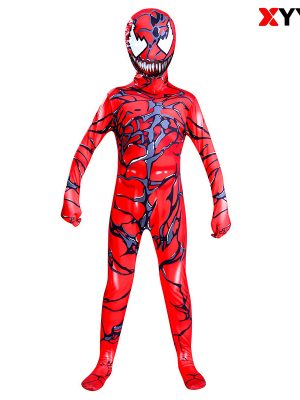 XYYEA Red Venom Bodysuit Cosplay Costume