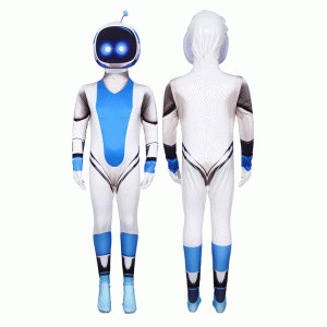 XYYEA Halloween Costume Jumpsuit Astro Bot Sony Space Robot Cosplay Costume
