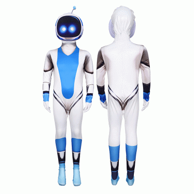 1 XYYEA Halloween Costume Jumpsuit Astro Bot Sony Space Robot Cosplay Costume