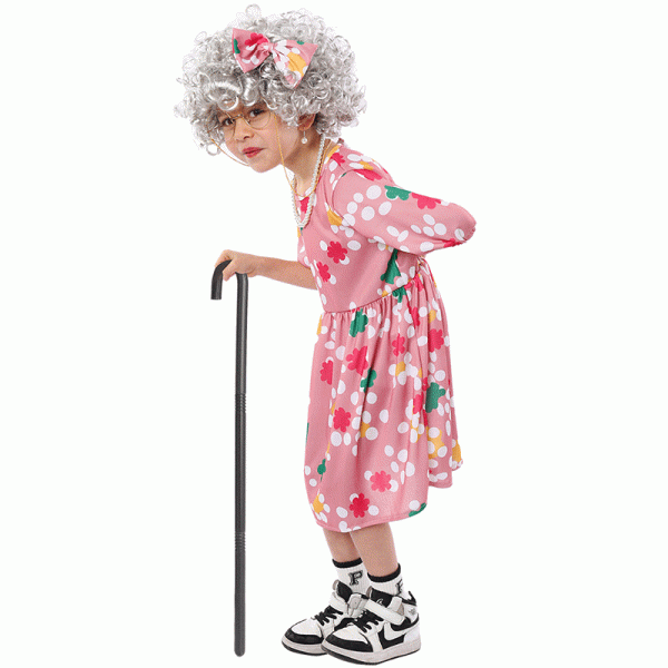 1 XYYEA Children's Day Party Costume Grandma Old Man Cosplay Costume
