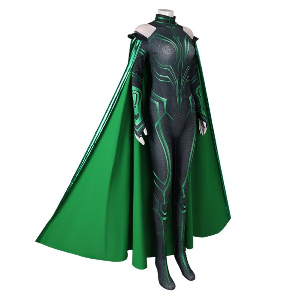 2 XYYEA Thor 3 Hela cos suit same style goddess one-piece tight costume