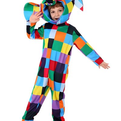 2-2 Children's Picture Book Plaid Elephant Costume