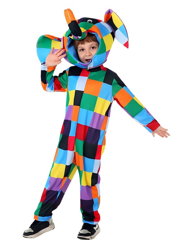 Children's Picture Book Plaid Elephant Costume