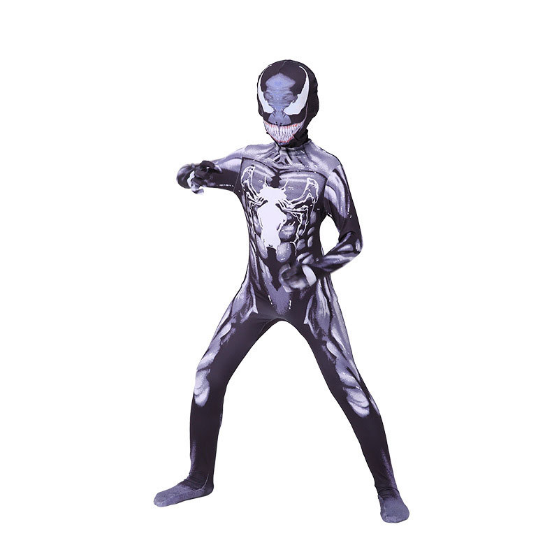 XYYEA Black and White Venom Bodysuit Cosplay Costume