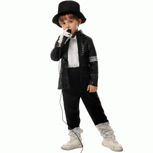 XYYEA Michael Jackson cosplay costumes children's Jackson imitation tap dance MJ dance costumes