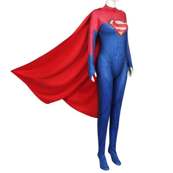 2 XYYEA New superwoman tights cape cosplay anime costume